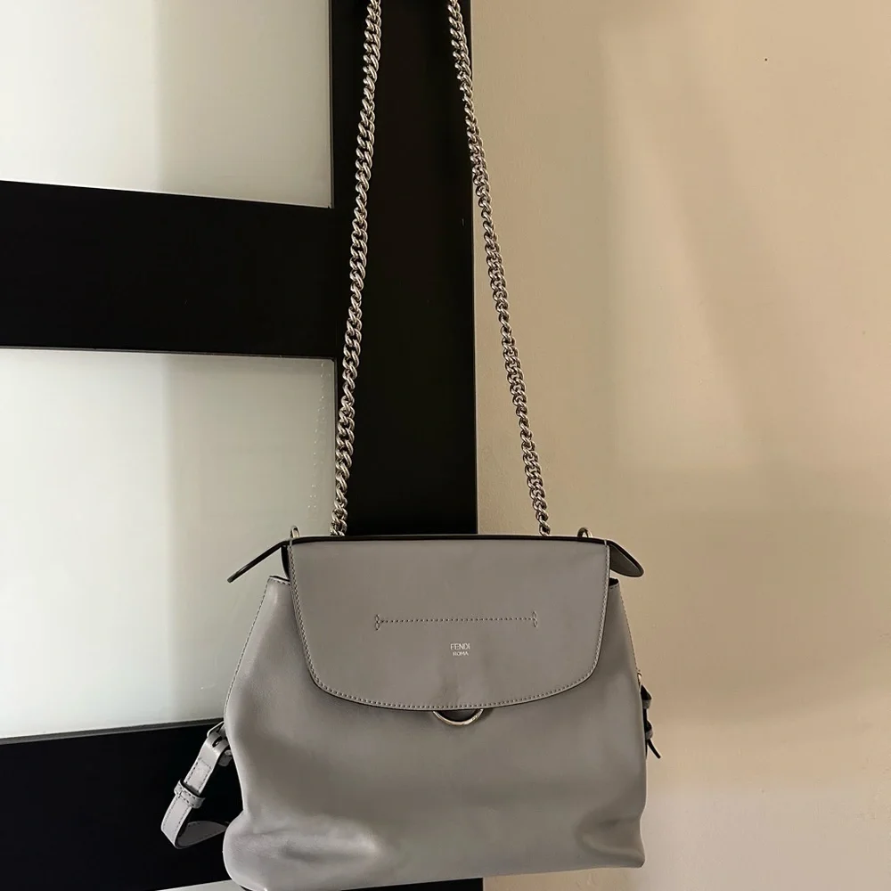 Fendi Small Back to School Backpack Light Blue - Picture 8 of 15